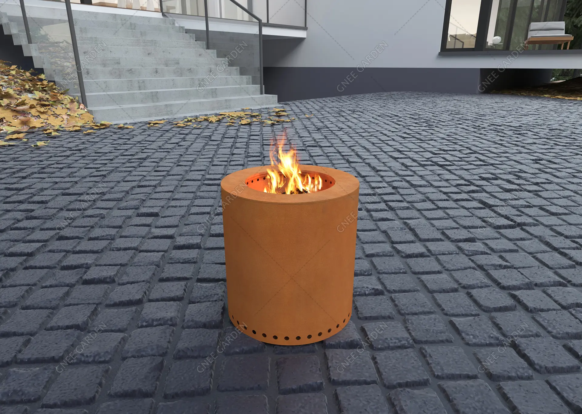 Corten Steel Low Smoke Fire Pit GN-FP-316