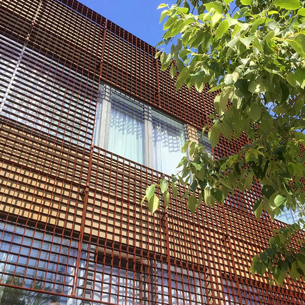 Corten Grating wall