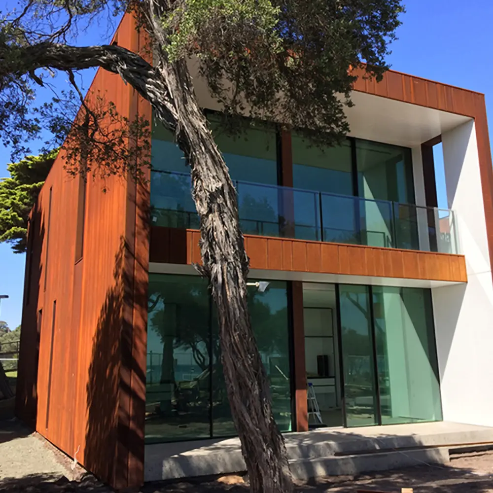 Corten Interlocking Panels Wall Cladding