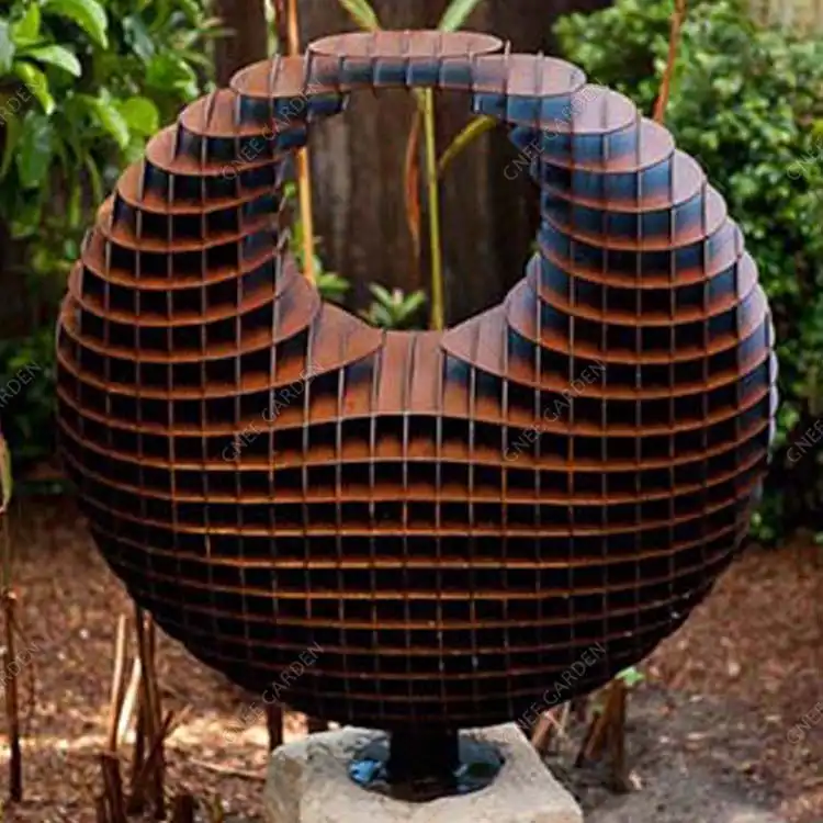 corten garden sculptures