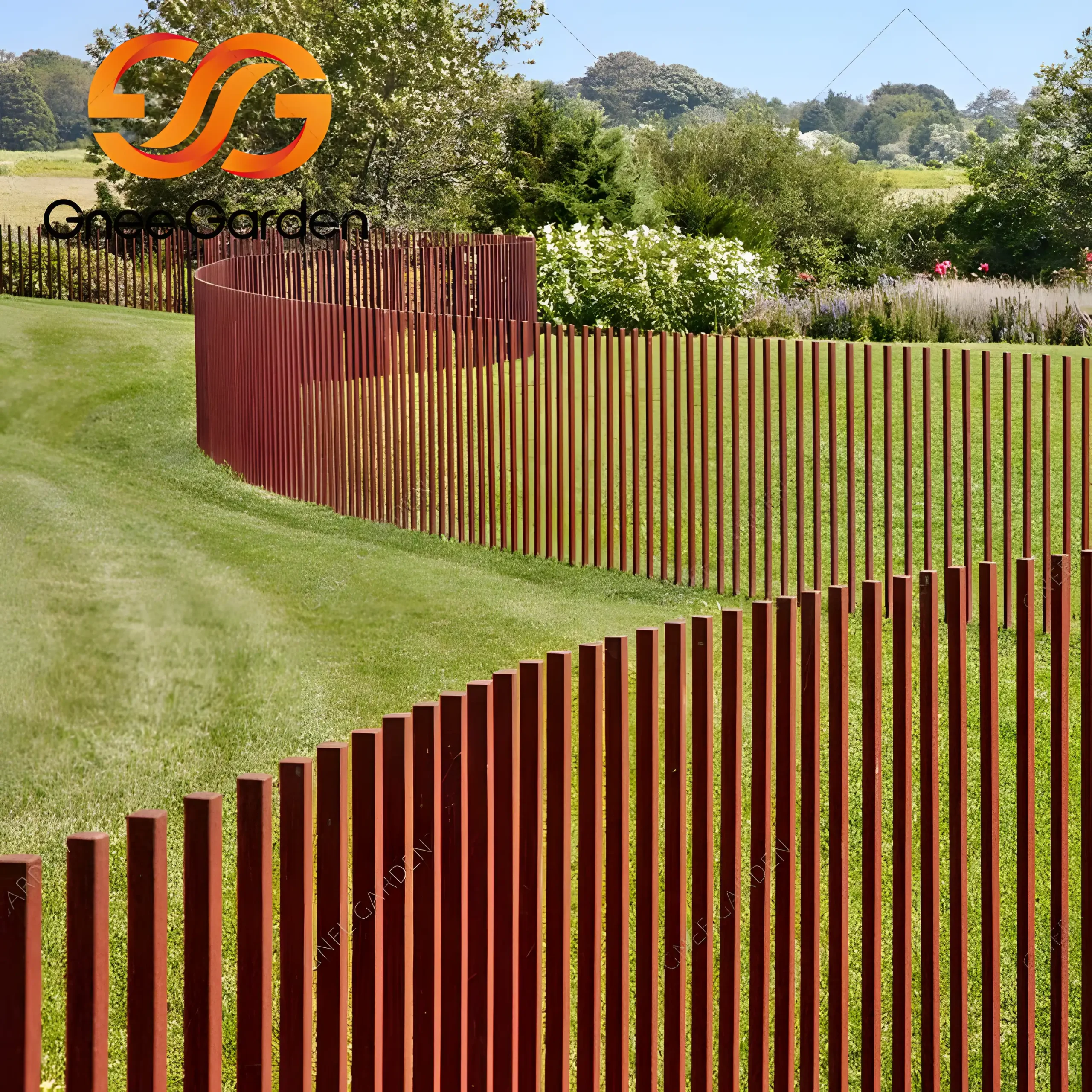 corten steel fence panels