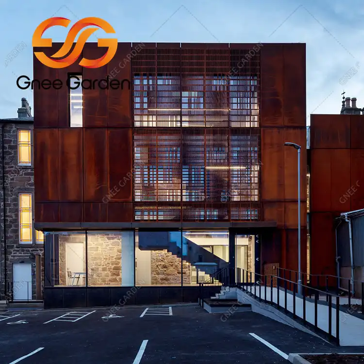 corten steel wall cladding