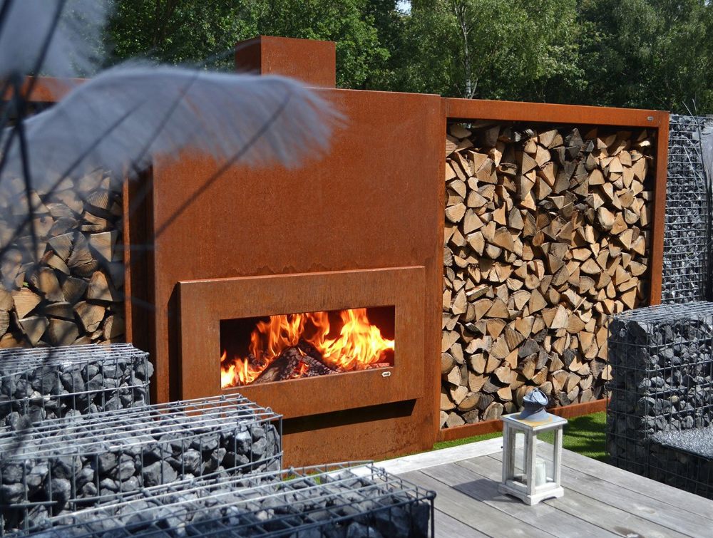 Advantages of Corten Steel Fireplaces