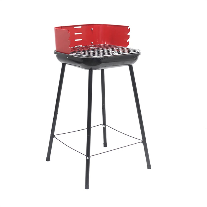 Simple Charcoal Barbecue Grills with Adjustable Height