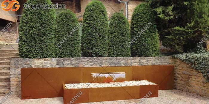 Corten Steel Waterfall Water Fountain